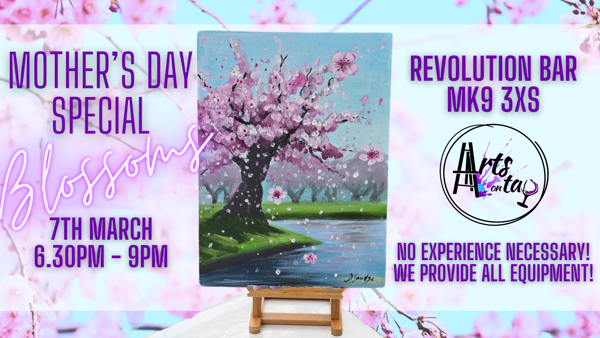 Sip and paint, Mothers day sip and paint, drink and paint event