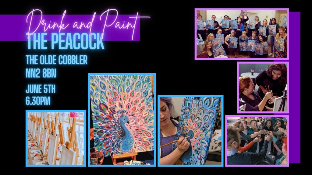 sip and paint peacock