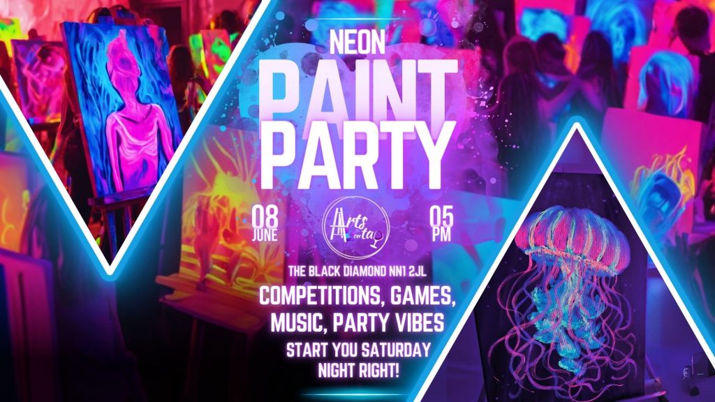 neon paint party