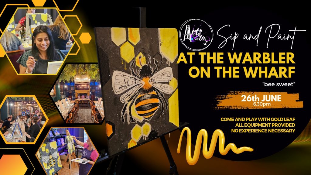 sip and paint event banner
